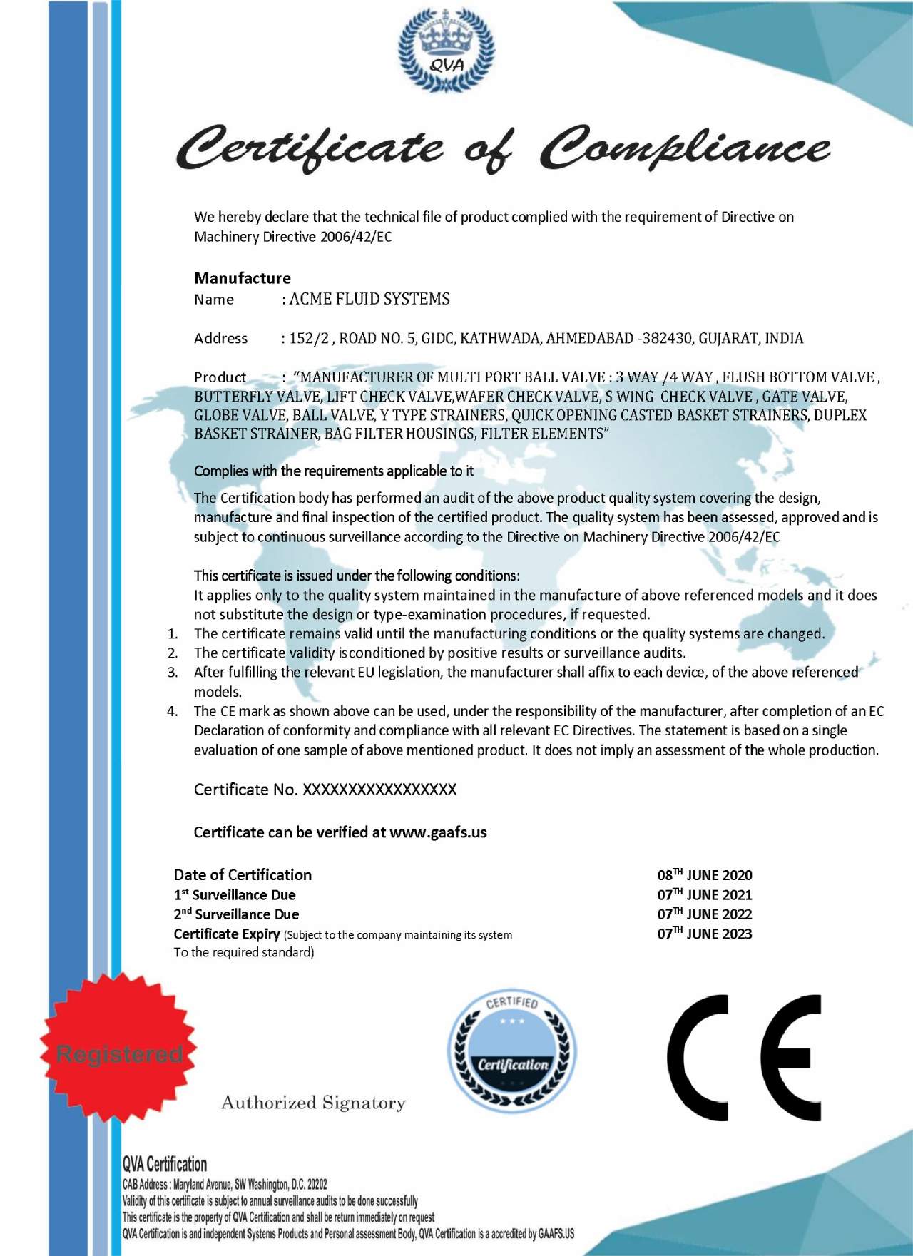 CE Certificate